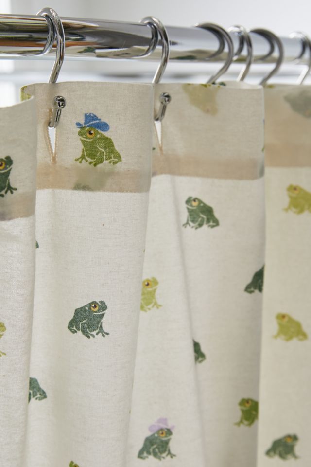 Shower Curtain Frog thumb up 