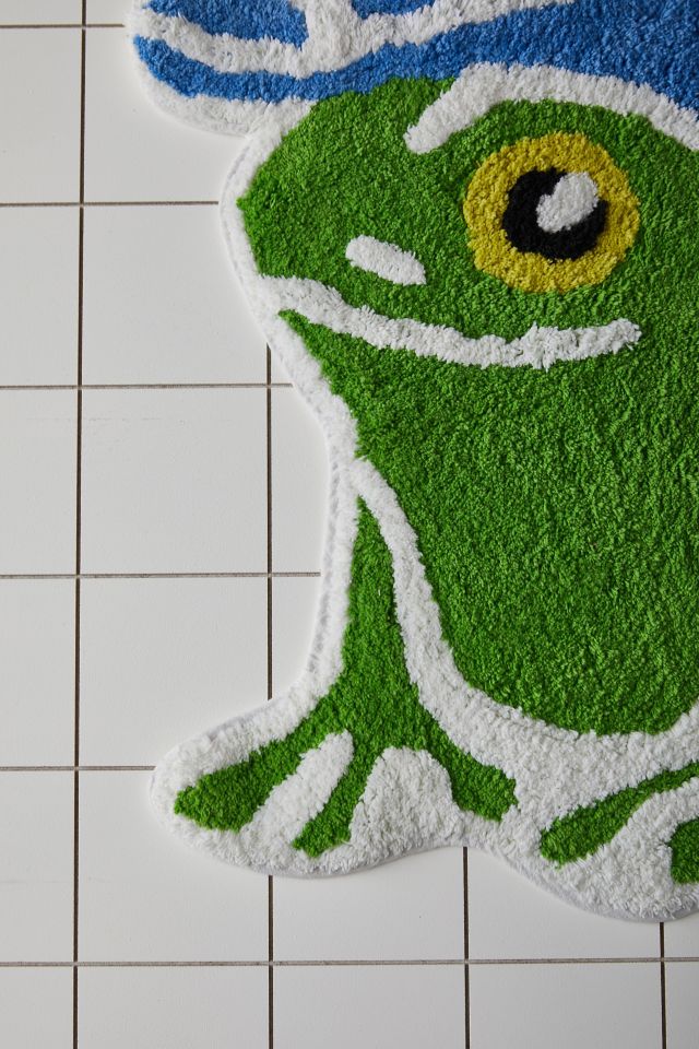 Cowboy Frog Tufted Bath Mat #3