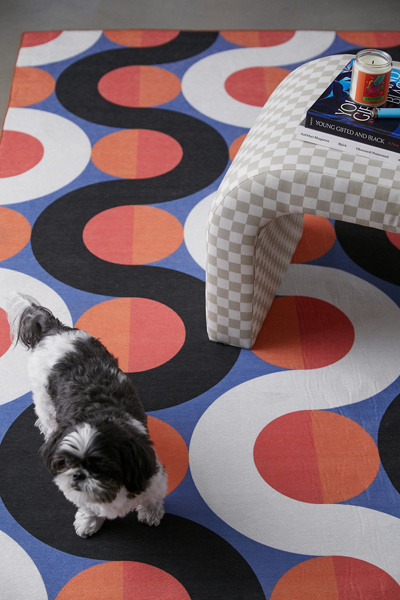 Urban Outfitters Tela Washable Rug In Orange At In Multi | ModeSens