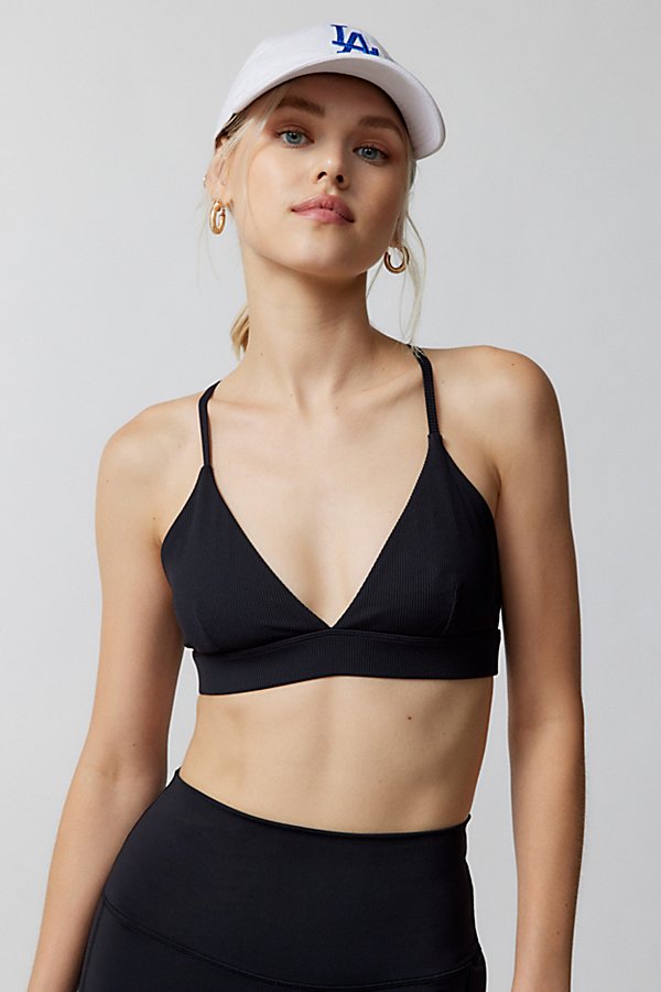 P.E NATION P. E. NATION FREE PLAY SPORTS BRA IN BLACK, WOMEN'S AT URBAN OUTFITTERS