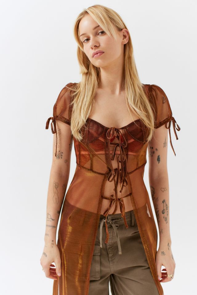 Mesh Corset Robe #1