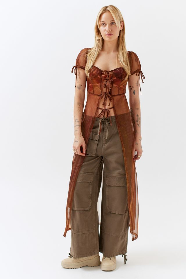 Mesh Corset Robe #4