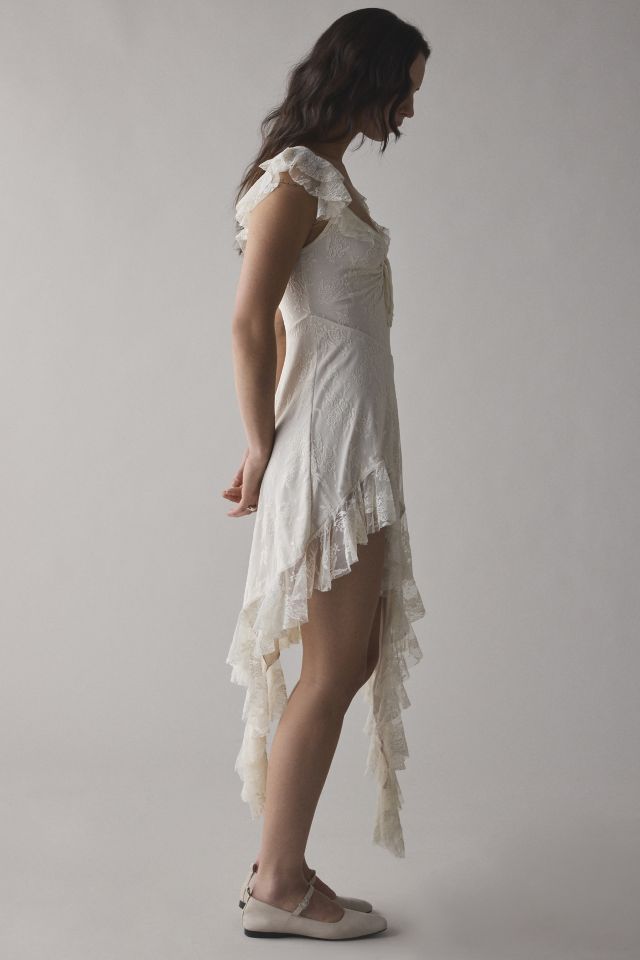 UO Hyacinth Lace Spliced Midi Dress #2