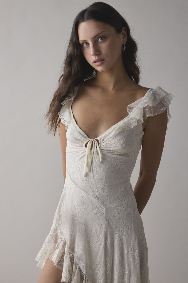 UO Hyacinth Lace Spliced Midi Dress #3