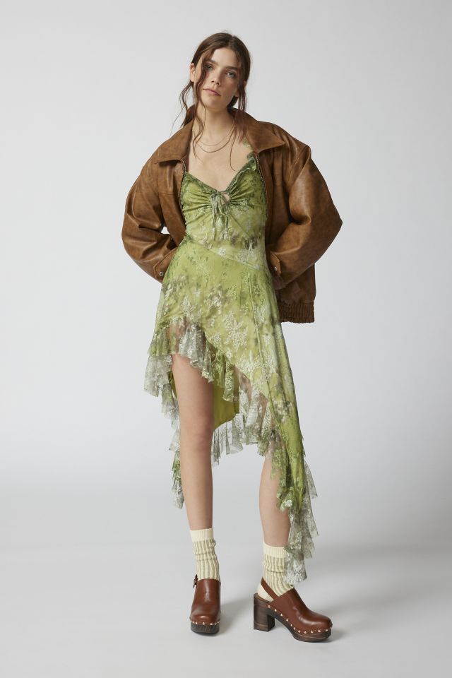 UO Hyacinth Lace Spliced Midi Dress #4