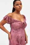 UO Hyacinth Lace Spliced Midi Dress