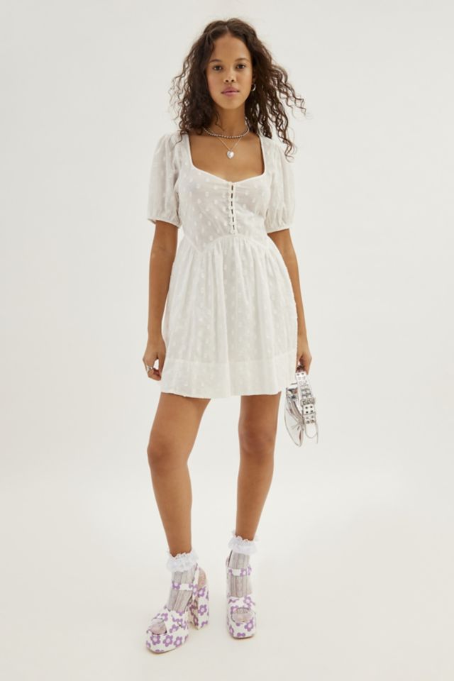 UO Maci Polka Dot Mini Dress #1