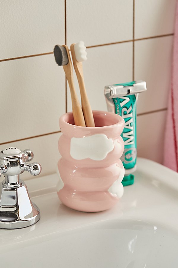 Urban Outfitters Cloud Toothbrush Holder In Pink At