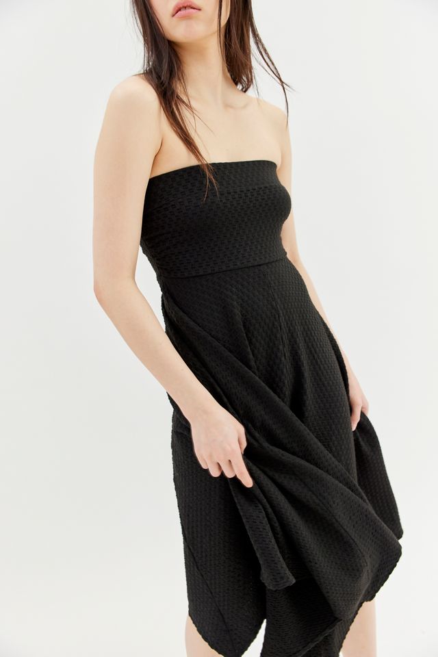 UO Madison Textured Strapless Midi Dress #2