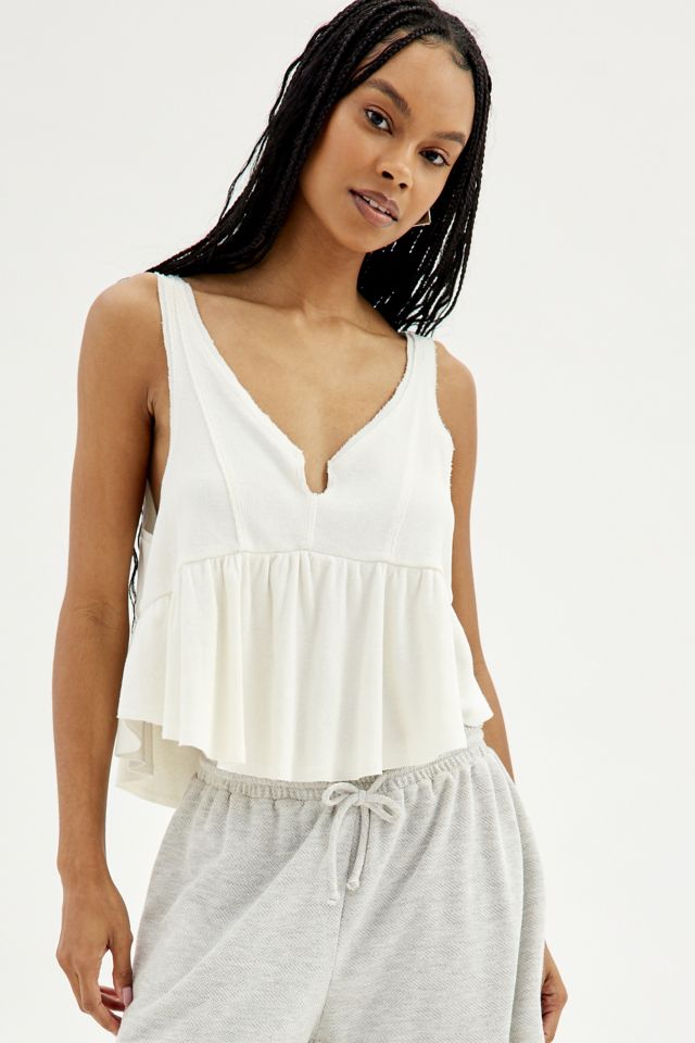 UO Amelia Babydoll Tank Top