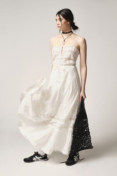 UO Antoinette Lace-Inset Maxi Dress curated on LTK