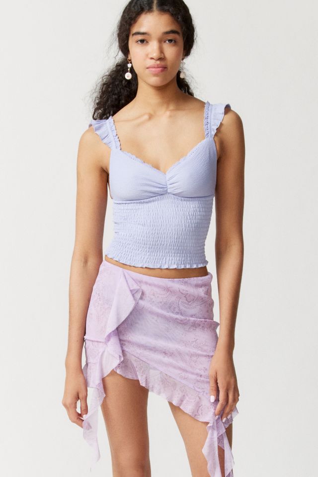 Cropped Smocked Tank