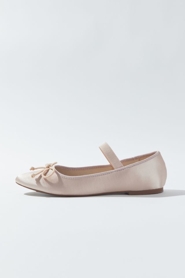 UO Ella Satin Ballet Flat #1