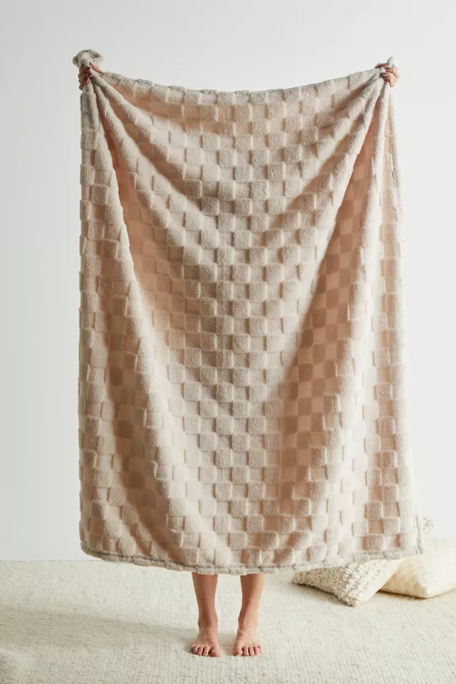 urbanoutfitters.com | Checkerboard Super Plush Throw Blanket