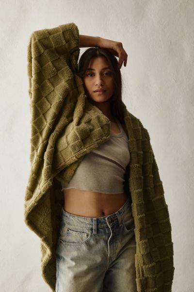 Urban Outfitters Checkerboard Throw Blanket