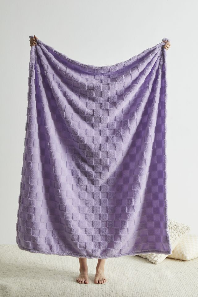 Classic Skyscrapers Woven Cotton Blanket Brayden Studio® Size: 60 W x 80  L, Color: Purple/Yellow - Yahoo Shopping