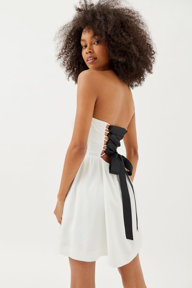 Bridget Lace Strapless Mini Dress Bridget Lace Strapless Mini Dress