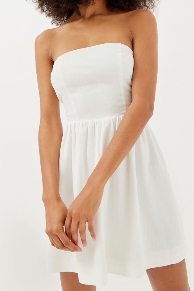 UO Bridget Lace-Up Strapless Mini Dress #2