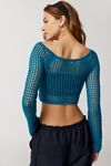 UO Chloe Cropped Open Knit Sweater Urban Outfitters