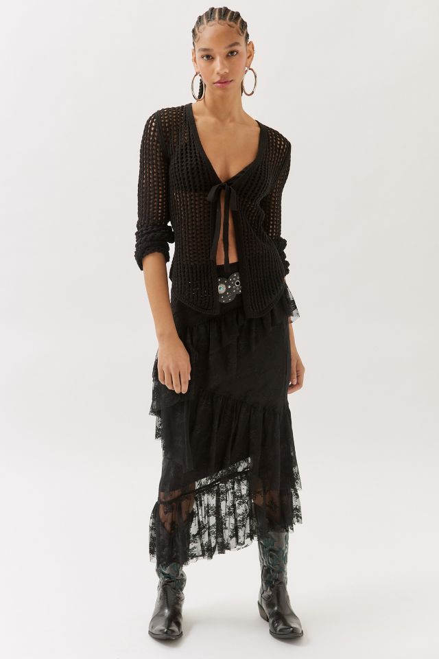 Joleen Open-Knit Flyaway Cardigan #2