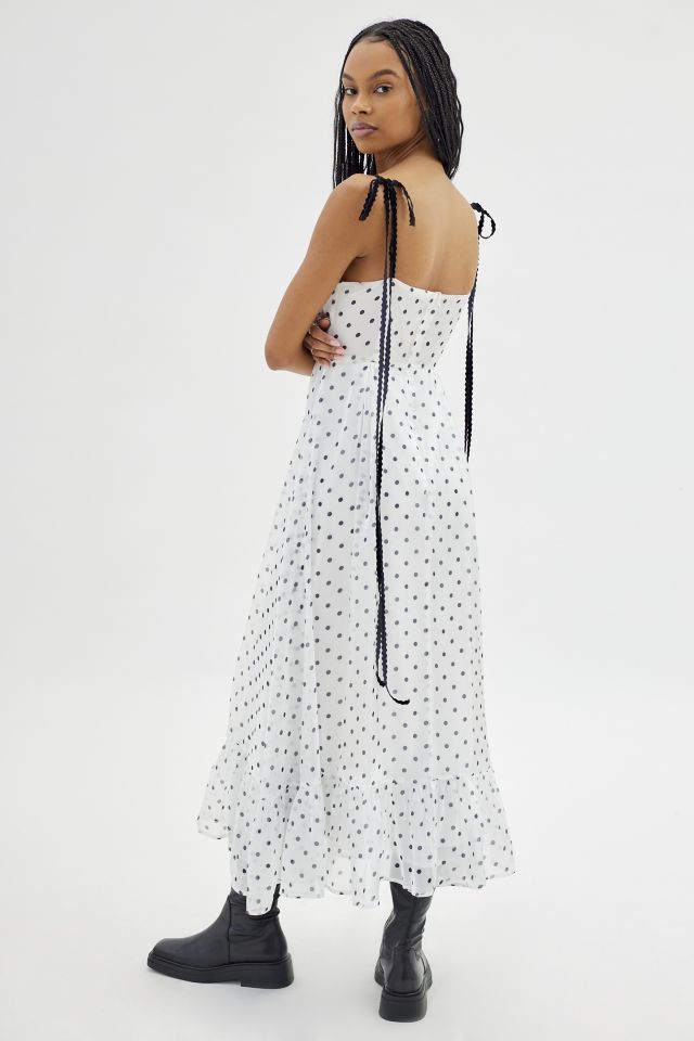 Sister Jane Annex Organza Polka Dot Midi Dress | Urban Outfitters