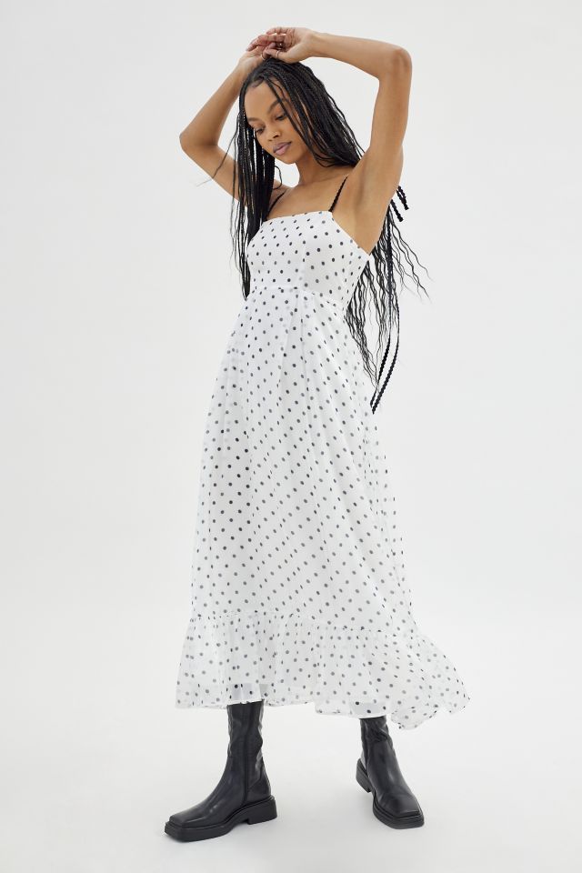 Sister Jane Annex Organza Polka Dot Midi Dress | Urban Outfitters