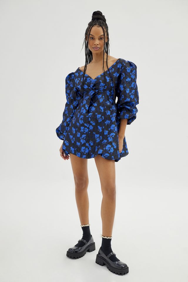 【sister jane】× P0PPY  Floral Hood Bubble Hem Mini Dress POPPY x sister janeFloral Hood Bubble Hem Mini Dress