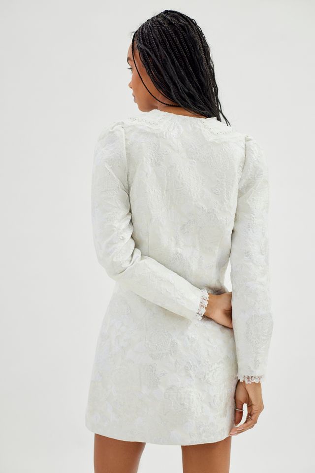 Sister Jane Dream Diamond Floral Jacquard Mini Dress | Urban