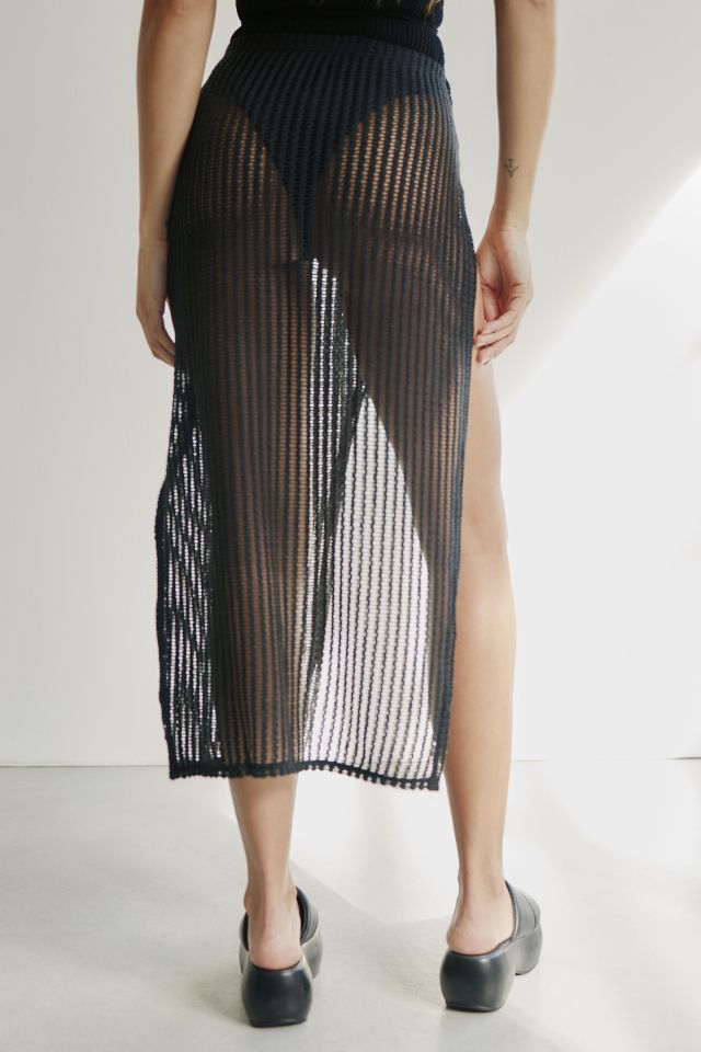 Semi-Sheer O-Ring Sarong Coverup #2