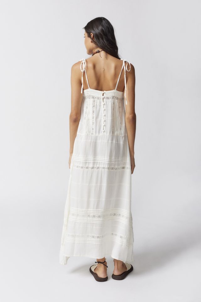 Robe Maxi Evelyn UO à Empiècements en Dentelle #3