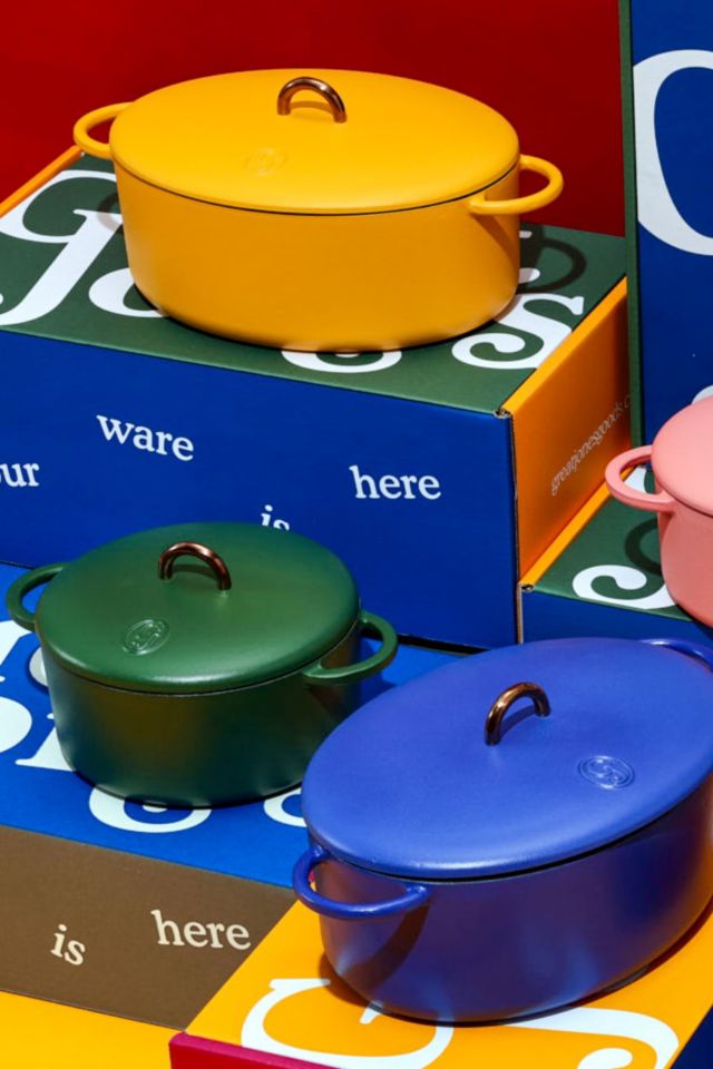 Broccoli Green 3.5-Qt Enameled Cast Iron Dutch Oven