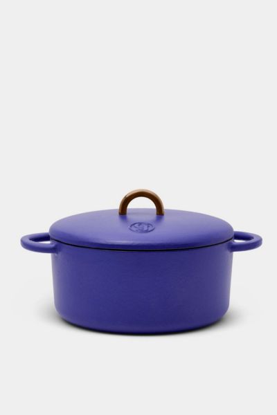 Shop Great Jones Dutch Baby 3.5-qt Cast-iron Dutch Oven In Blueberry At Urban Outfitters