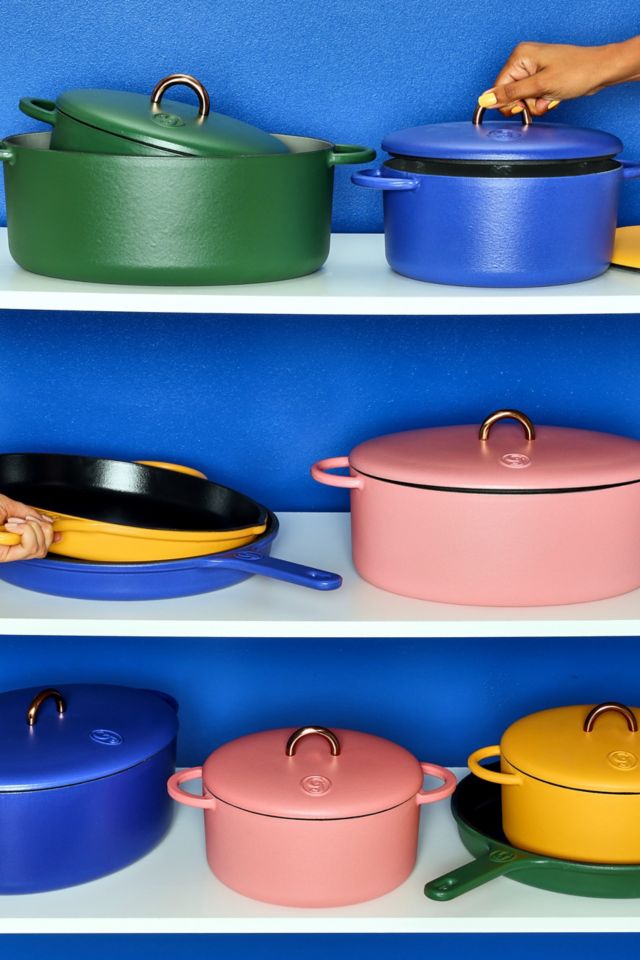 Mustard Enameled Cast Iron 3.5-Quart Dutch Oven