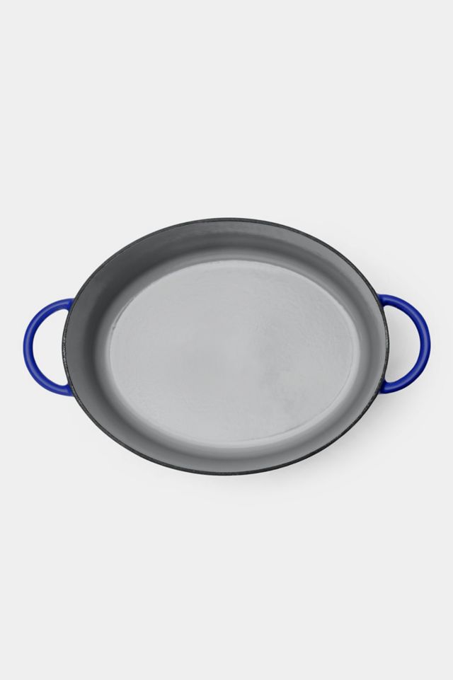 Blue Oval Enameled Cast Iron Dutch Oven 6.75-Quart