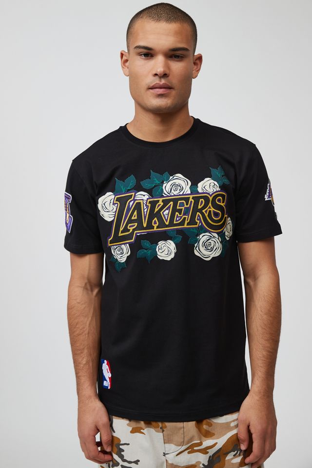 Los Angeles Lakers Nike Block Graphic T-Shirt - White - Mens