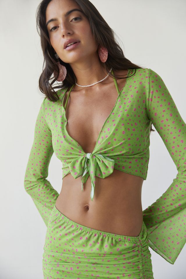 Delmare Printed Top & Mini Skirt Cover-Up Set #3