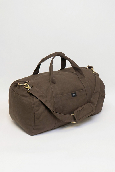 Terra Thread Organic Cotton Canvas Duffle Bag In Brass At Urban