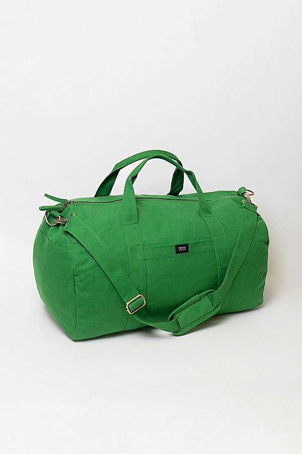 Terra Thread Organic Cotton Canvas Duffle Bag In Green At Urban Outfitters