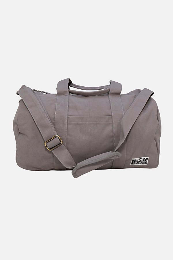 Terra Thread Organic Cotton Canvas Gym Bag In Light Grey At Urban Outfitters