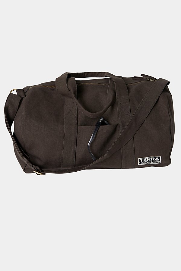 Terra Thread Organic Cotton Canvas Gym Bag In Brass At Urban Outfitters