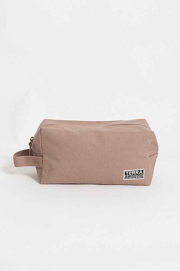 Terra Thread Organic Cotton Canvas Toiletry Bag In Beige At Urban Outfitters