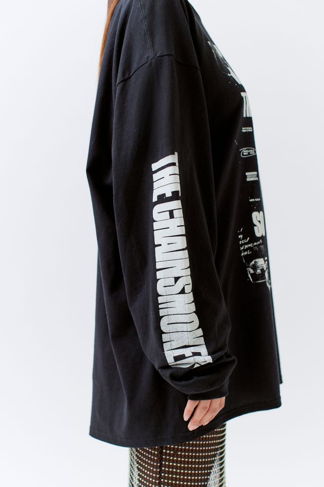 T-shirt surdimensionné à manches longues Chainsmokers #1