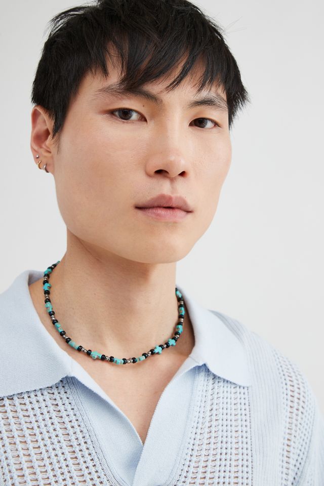 Beaded Cross Necklace Urban Outfitters Canada