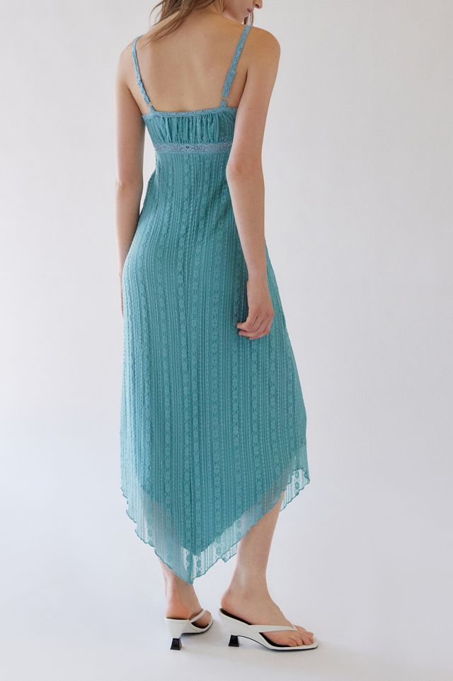 UO Nikita Lace Hanky Hem Midi Dress #3