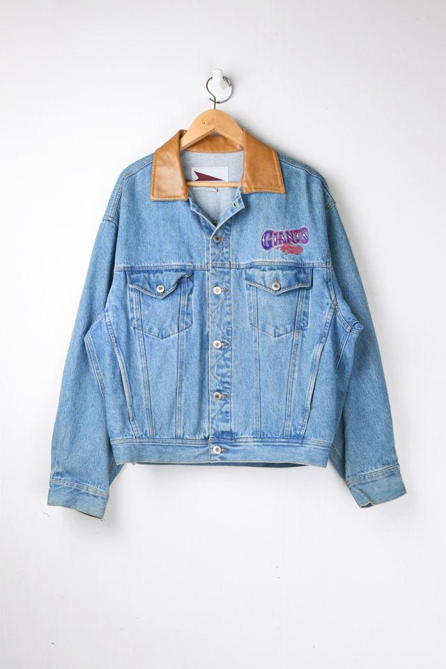 Vintage 90s New York Giants Denim Jacket