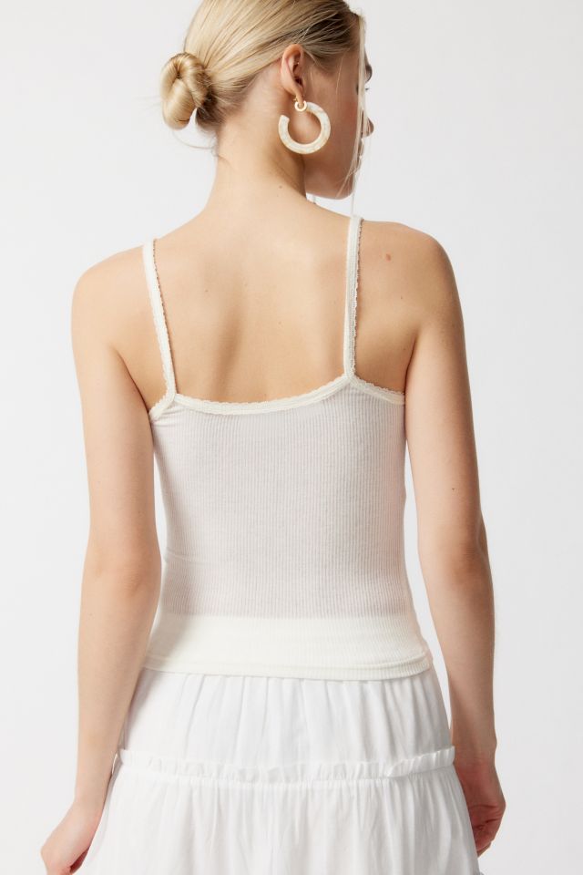 UO Ella Lace Spliced Cami  Urban Outfitters Japan - Clothing