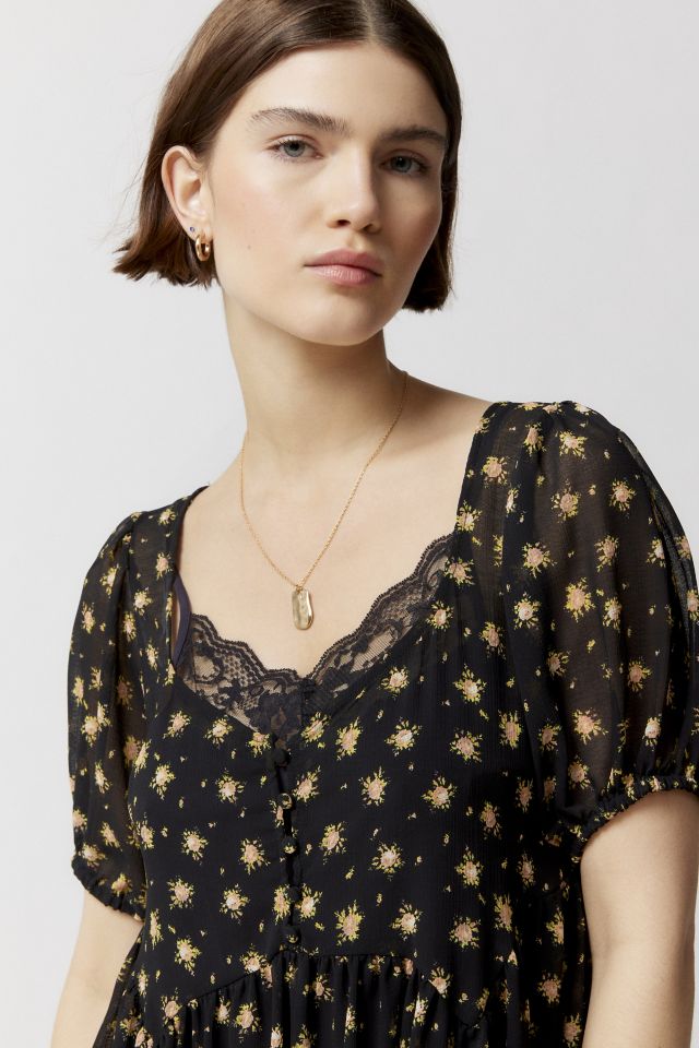 Robe Mini Babydoll UO Cecilia à Bretelles Amovibles #2