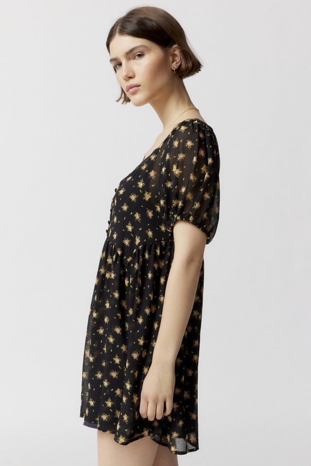 Robe Mini Babydoll UO Cecilia à Bretelles Amovibles #3