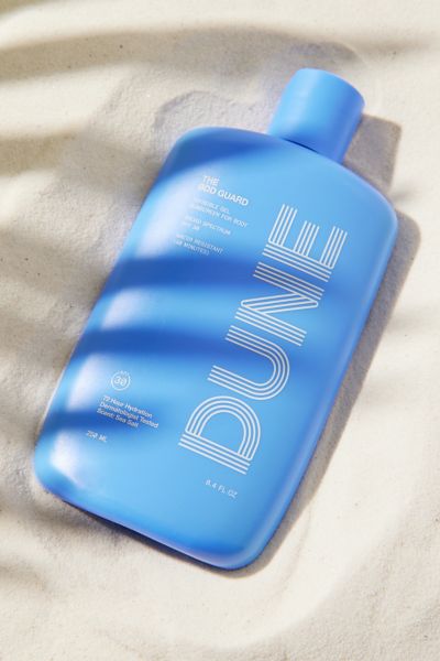 DUNE DUNE THE BOD GUARD SPF30 GEL SUNSCREEN IN BLUE AT URBAN OUTFITTERS