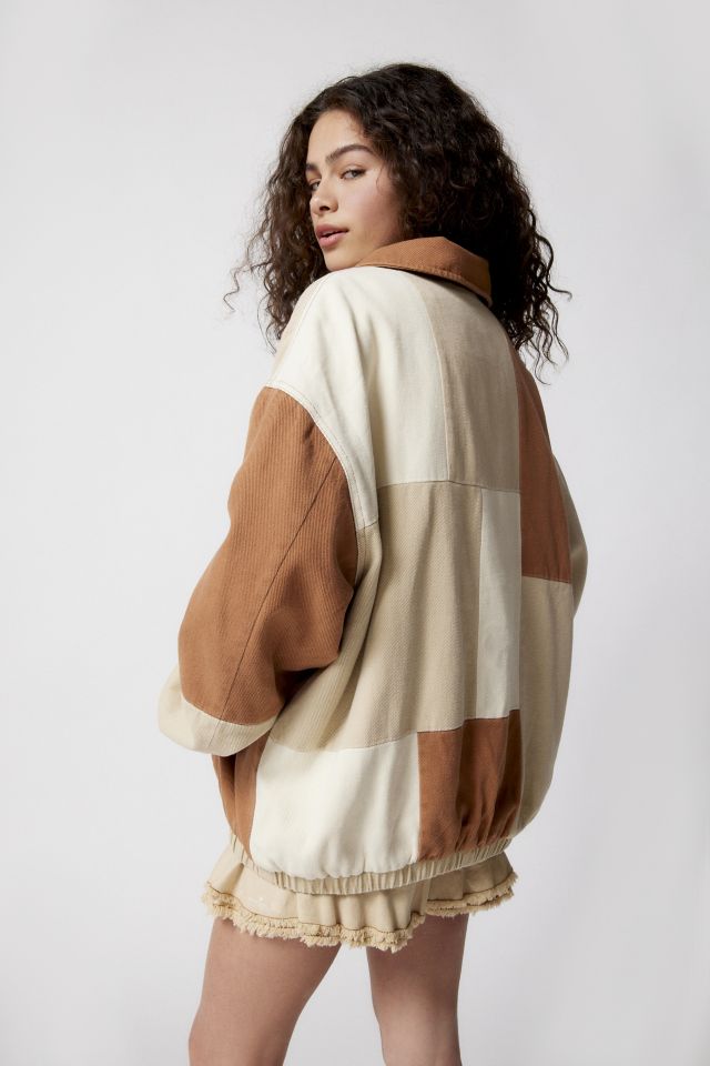 BDG Harrington Twill Patchwork Jacket #4